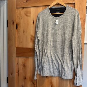 Classic Gray Long Sleeve Men's Sweater